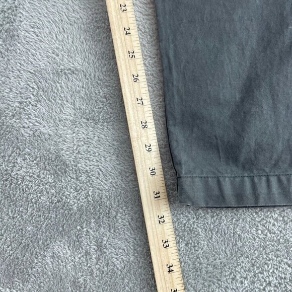 Lands End Mens Canvas Straight Leg Pants 34W 32L Dark Gray 5217 - Picture 8 of 11